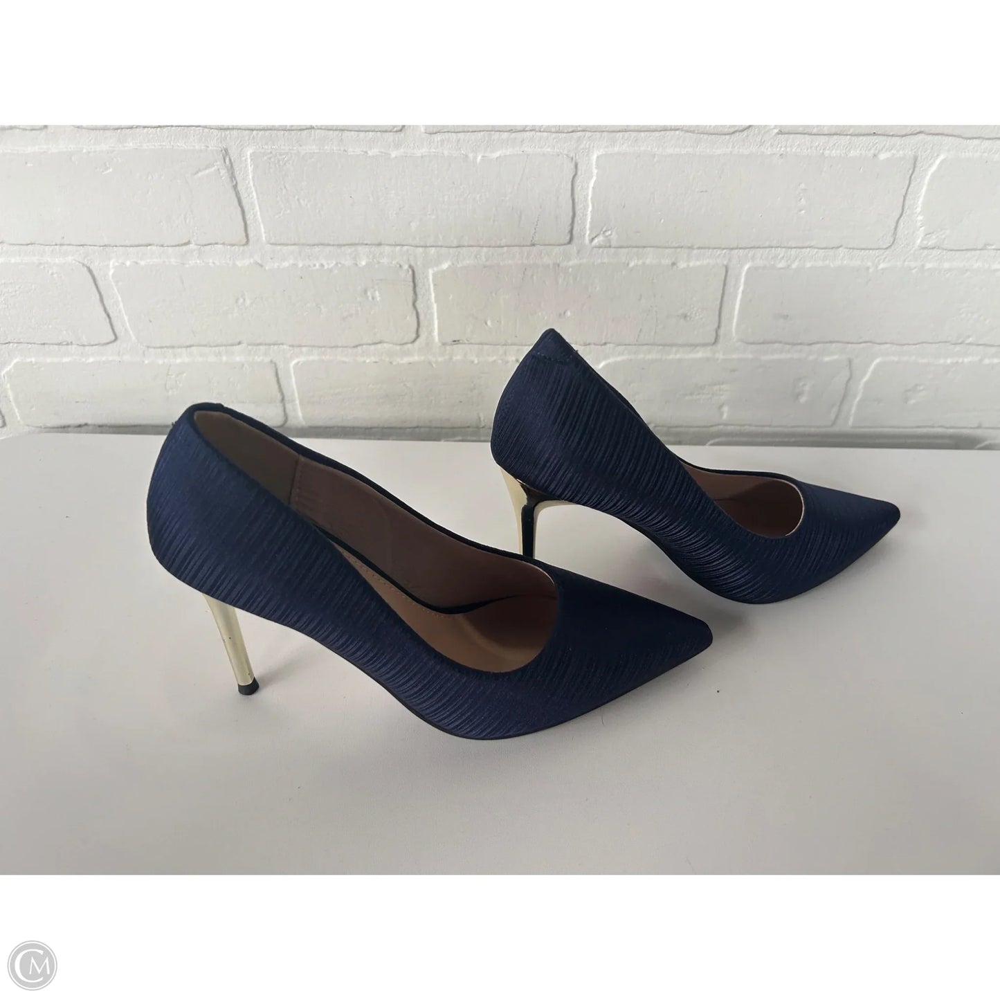 Shoes Heels Stiletto By Clothes Mentor In Blue & Gold, Size: 6.5