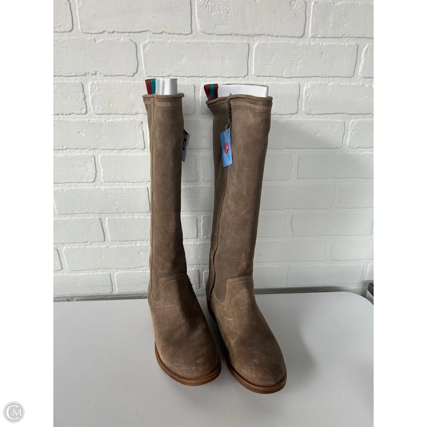 Boots Knee Flats By Sofft In Tan, Size: 8.5