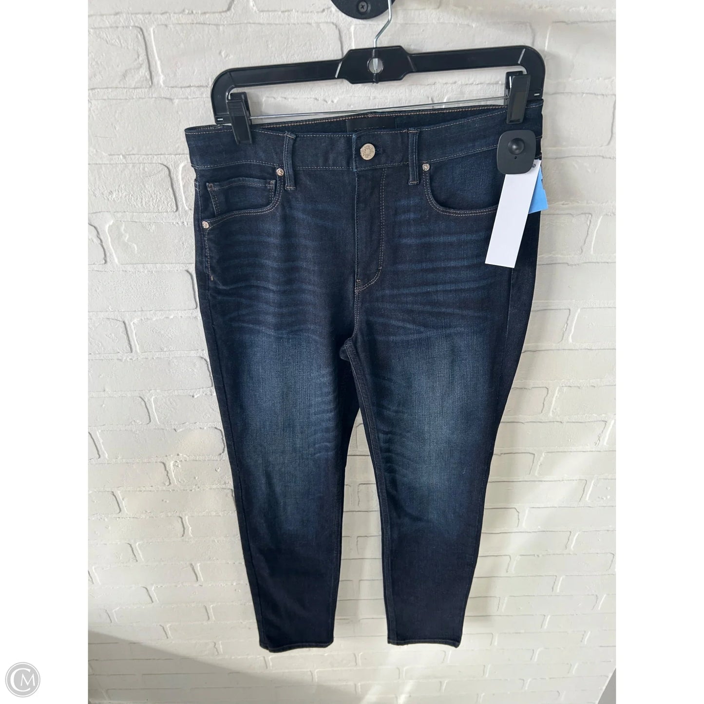 Jeans Straight By White House Black Market In Blue Denim, Size: 8