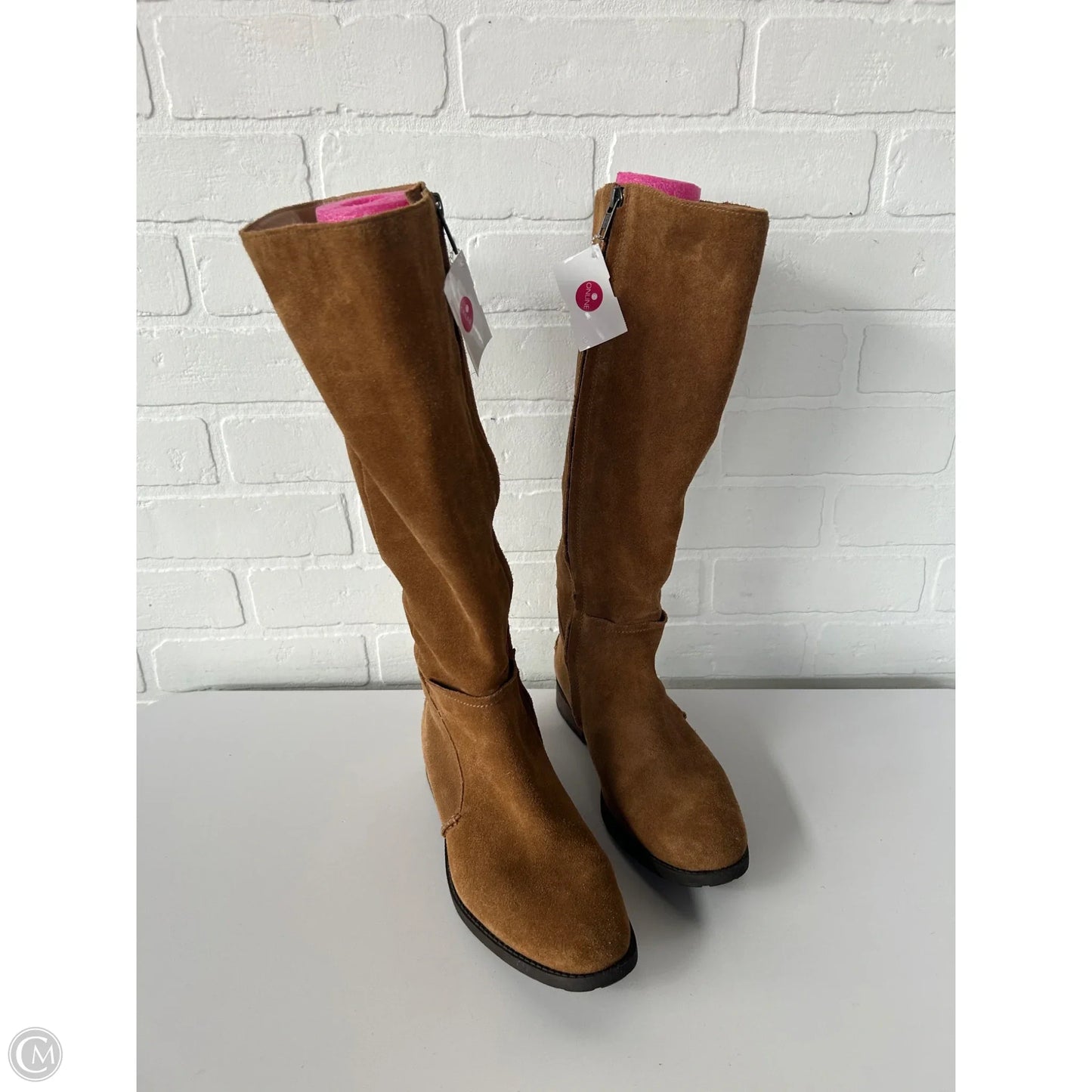 Boots Designer By Ugg In Brown, Size: 6.5