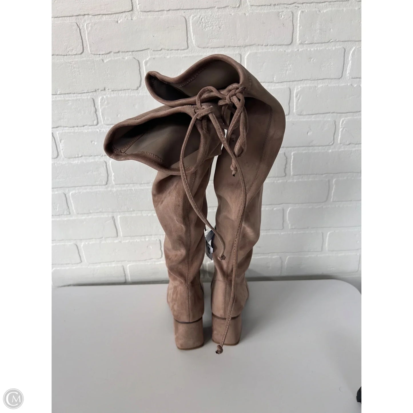 Boots Over-the-knee Heels By Gianni Bini In Tan, Size: 7