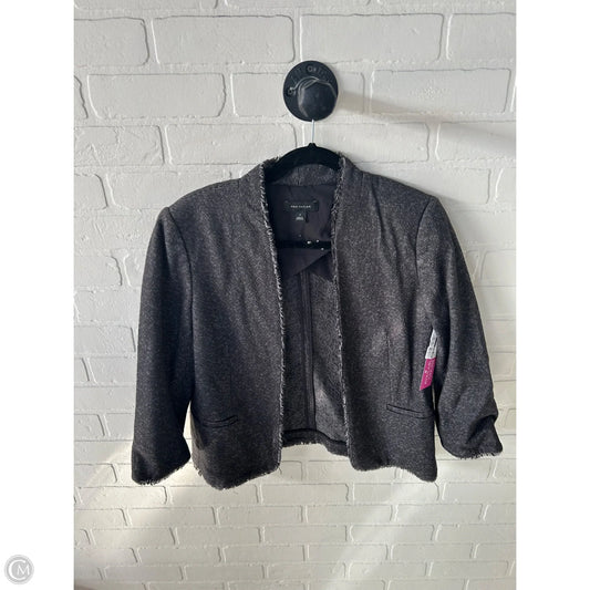 Blazer By Ann Taylor In Grey, Size: M