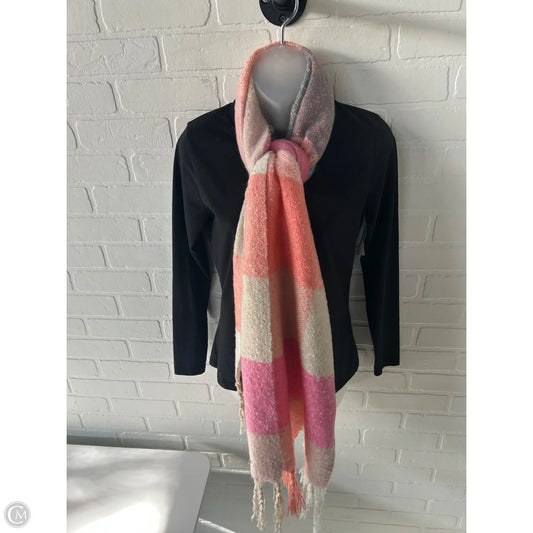 Scarf Winter By Lucky Brand In Pink & Tan