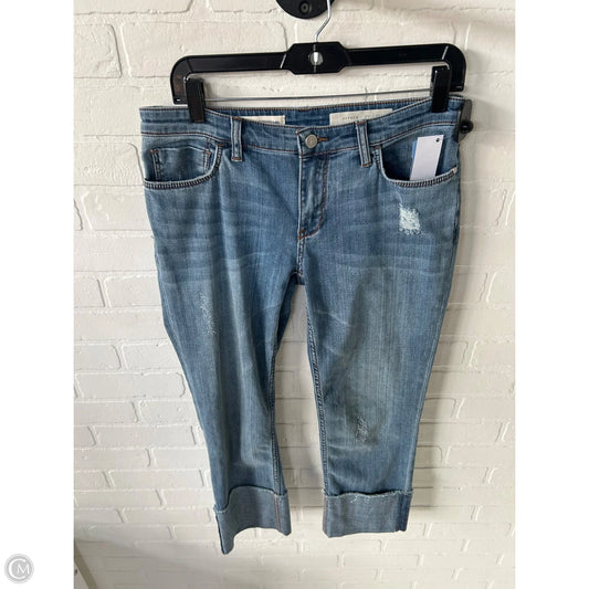 Jeans Cropped By Pilcro In Blue Denim, Size: 4
