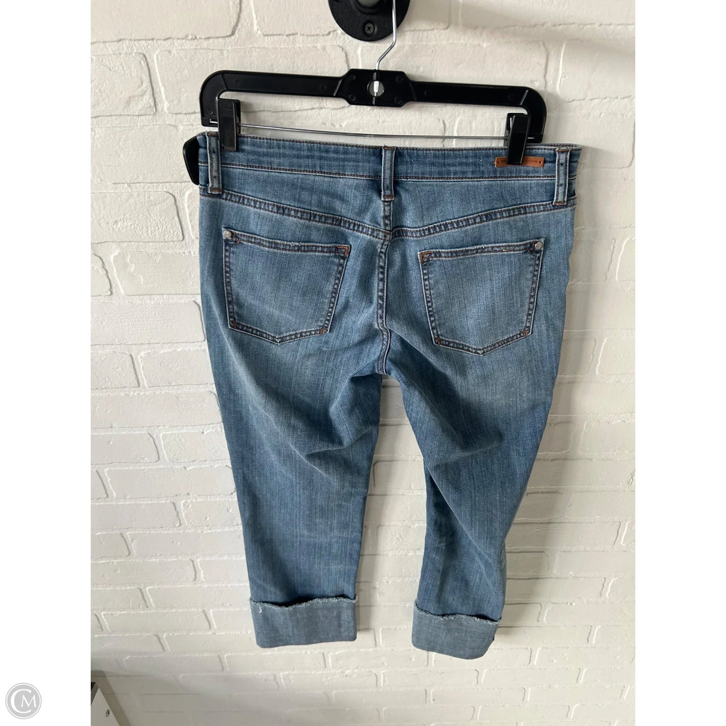 Jeans Cropped By Pilcro In Blue Denim, Size: 4