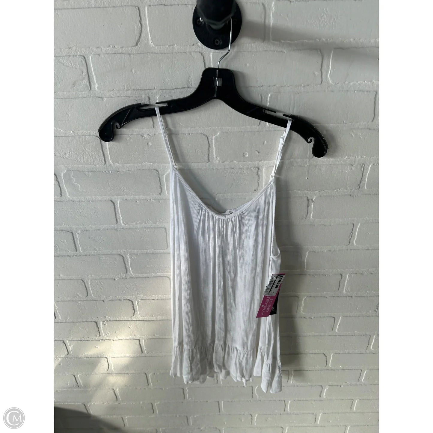 Top Sleeveless Basic By Ana In White, Size: M