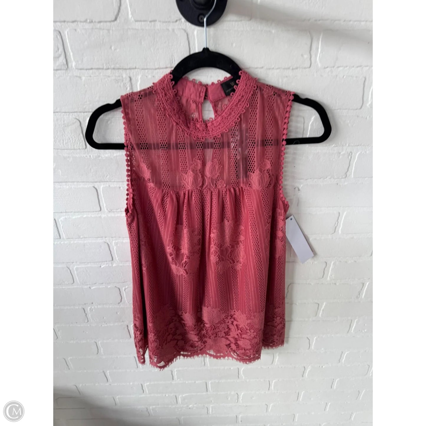 Top Sleeveless By Worthington In Pink, Size: M