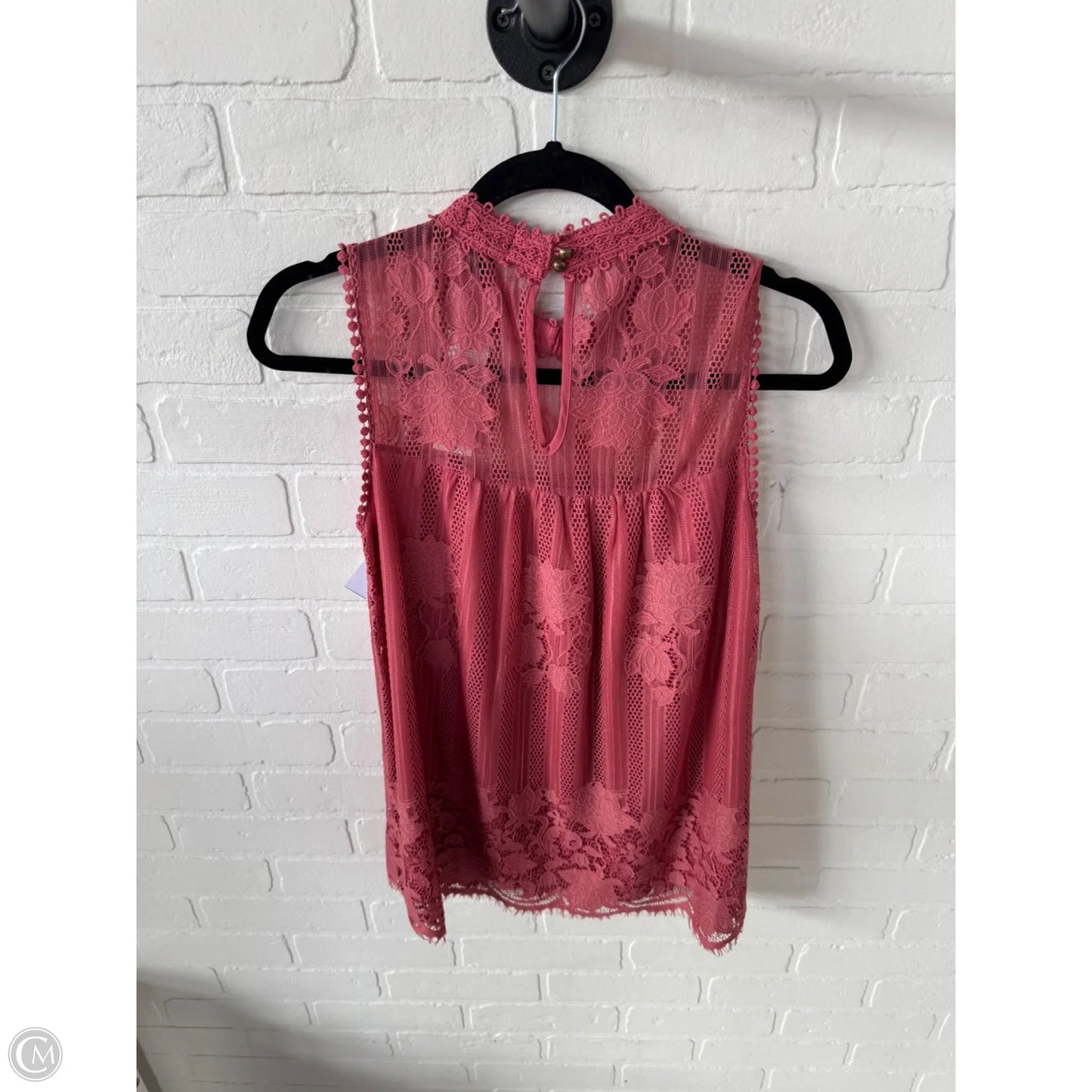 Top Sleeveless By Worthington In Pink, Size: M