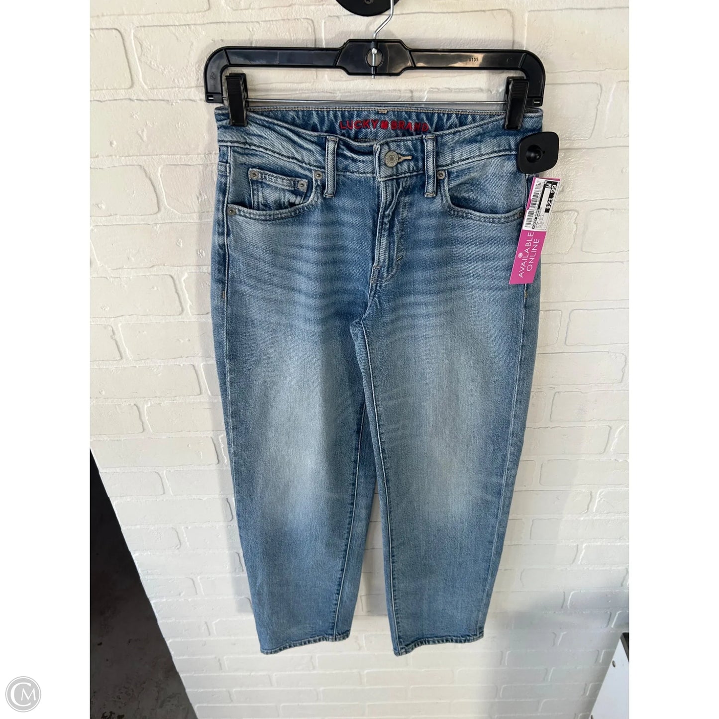 Jeans Straight By Lucky Brand In Blue Denim, Size: 0