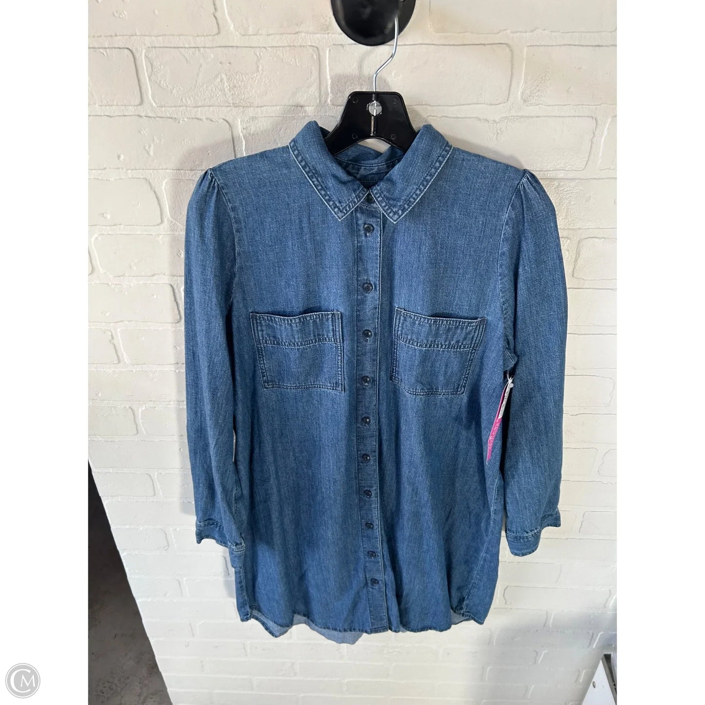 Dress Casual Short By Madewell In Blue Denim, Size: M