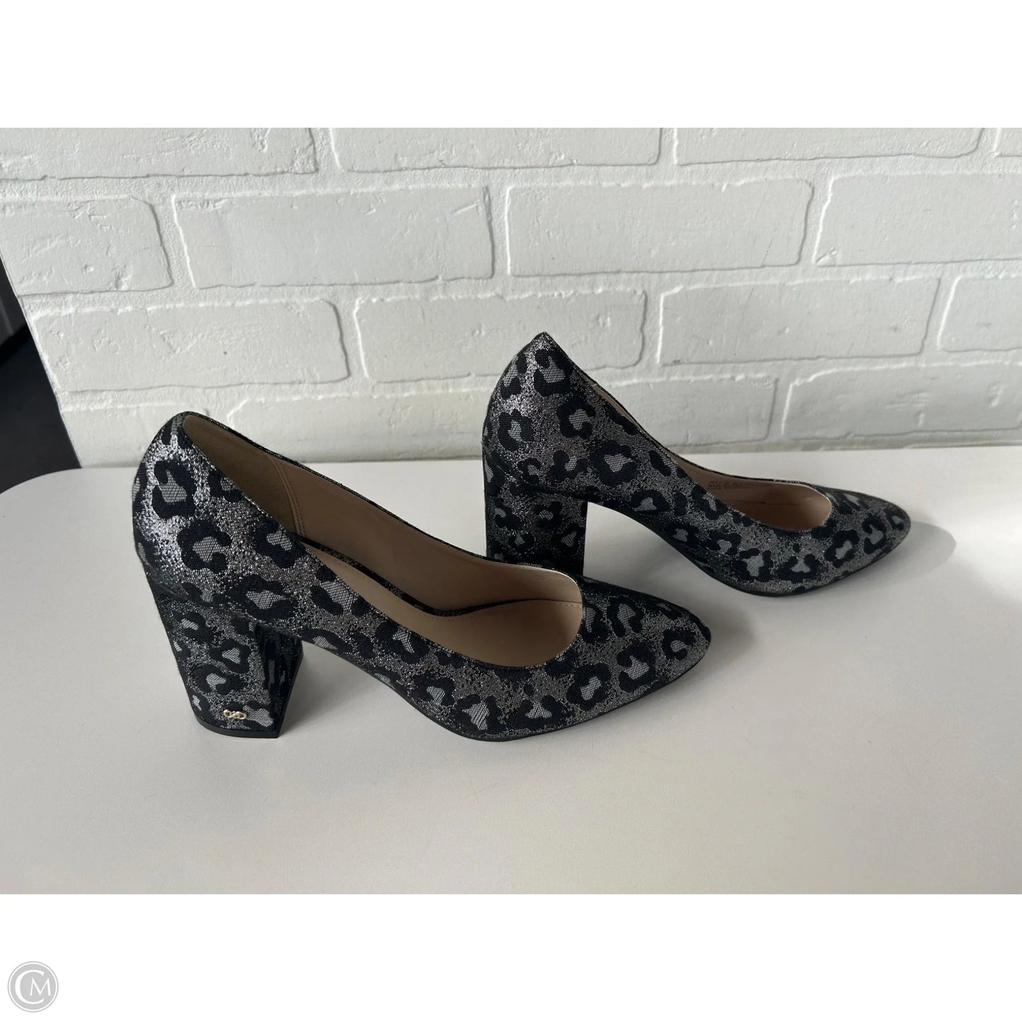 Shoes Heels Block By Cole-haan In Black & Grey, Size: 8.5