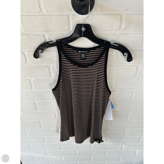Athletic Tank Top By Athleta In Black & Brown, Size: S
