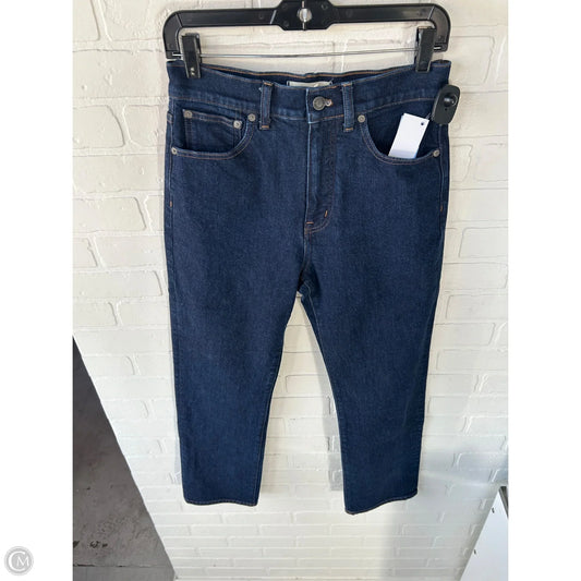 Jeans Straight By Madewell In Blue Denim, Size: 4