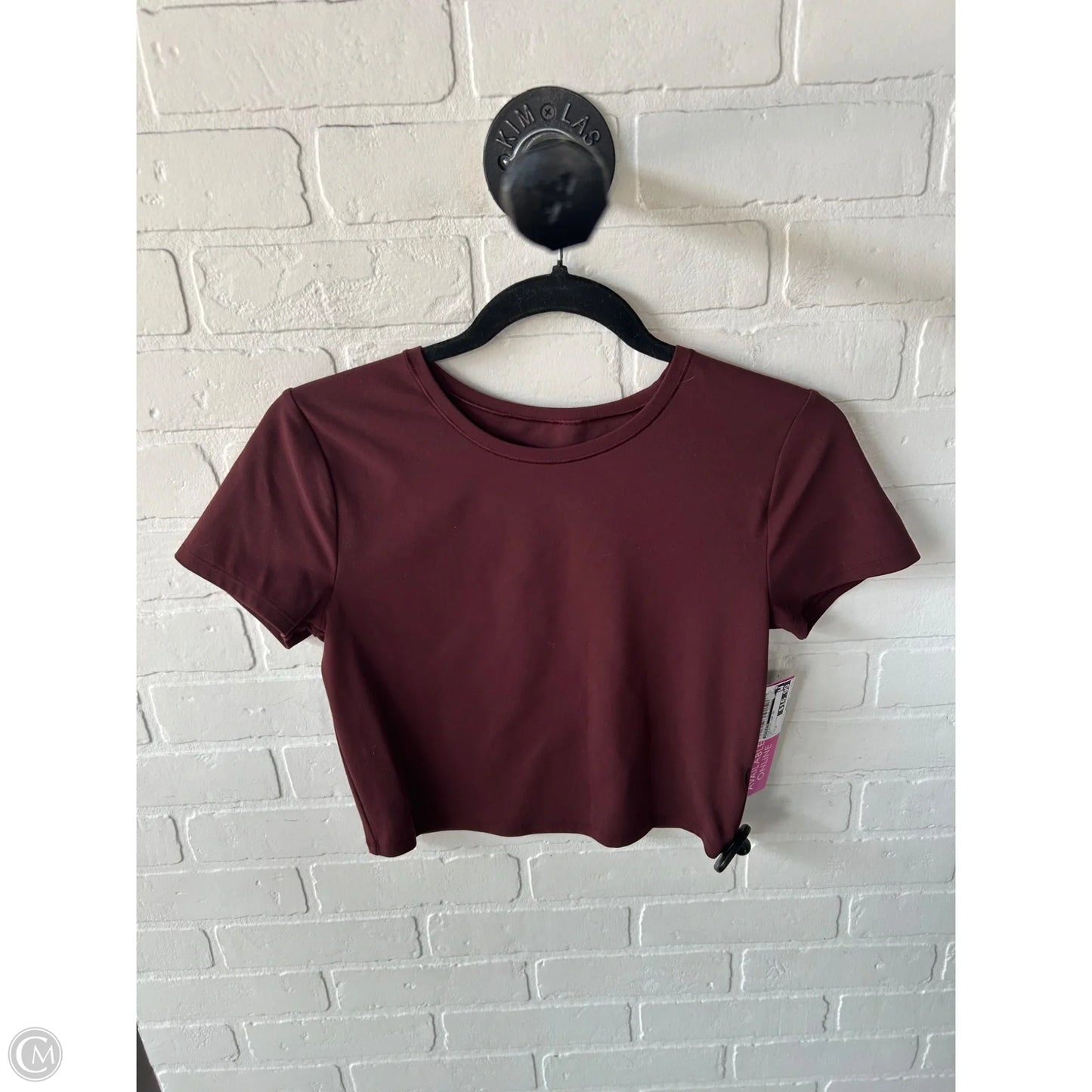 Athletic Top Short Sleeve By Athleta In Red, Size: M