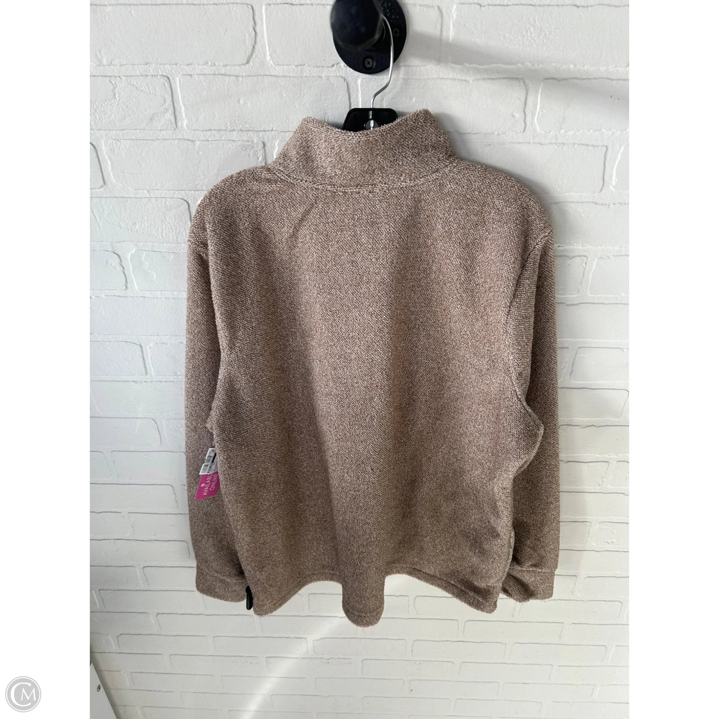 Jacket Fleece By Eddie Bauer In Tan, Size: Xl