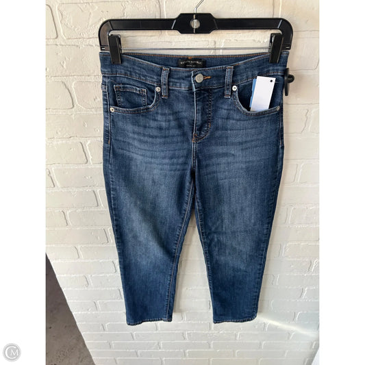 Jeans Straight By Banana Republic In Blue Denim, Size: 0