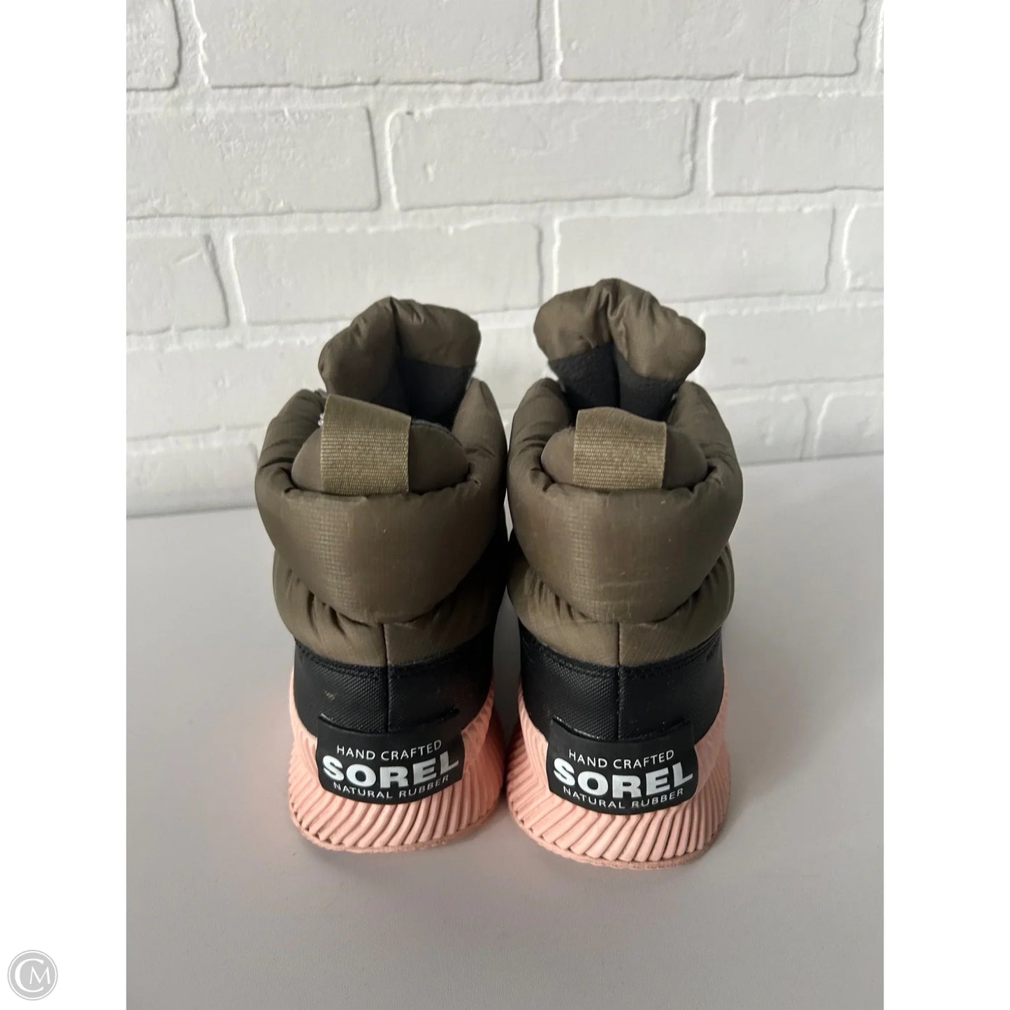 Boots Snow By Sorel In Green & Pink, Size: 8
