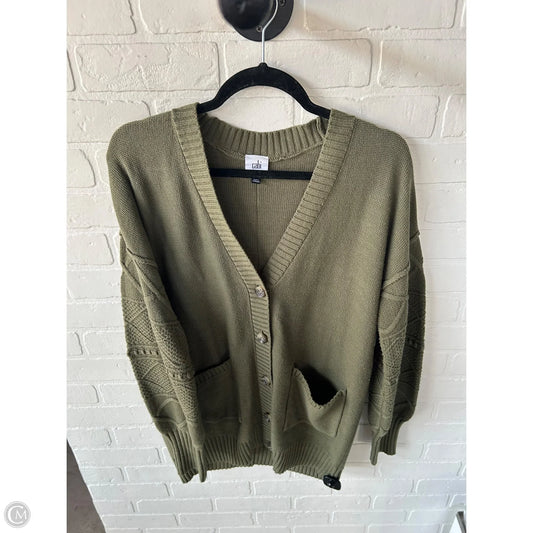 Sweater Cardigan By Cabi In Green, Size: S