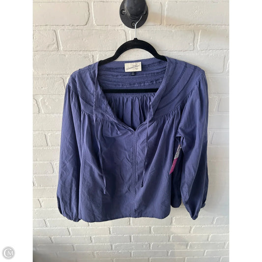Top Long Sleeve By Universal Thread In Blue, Size: M