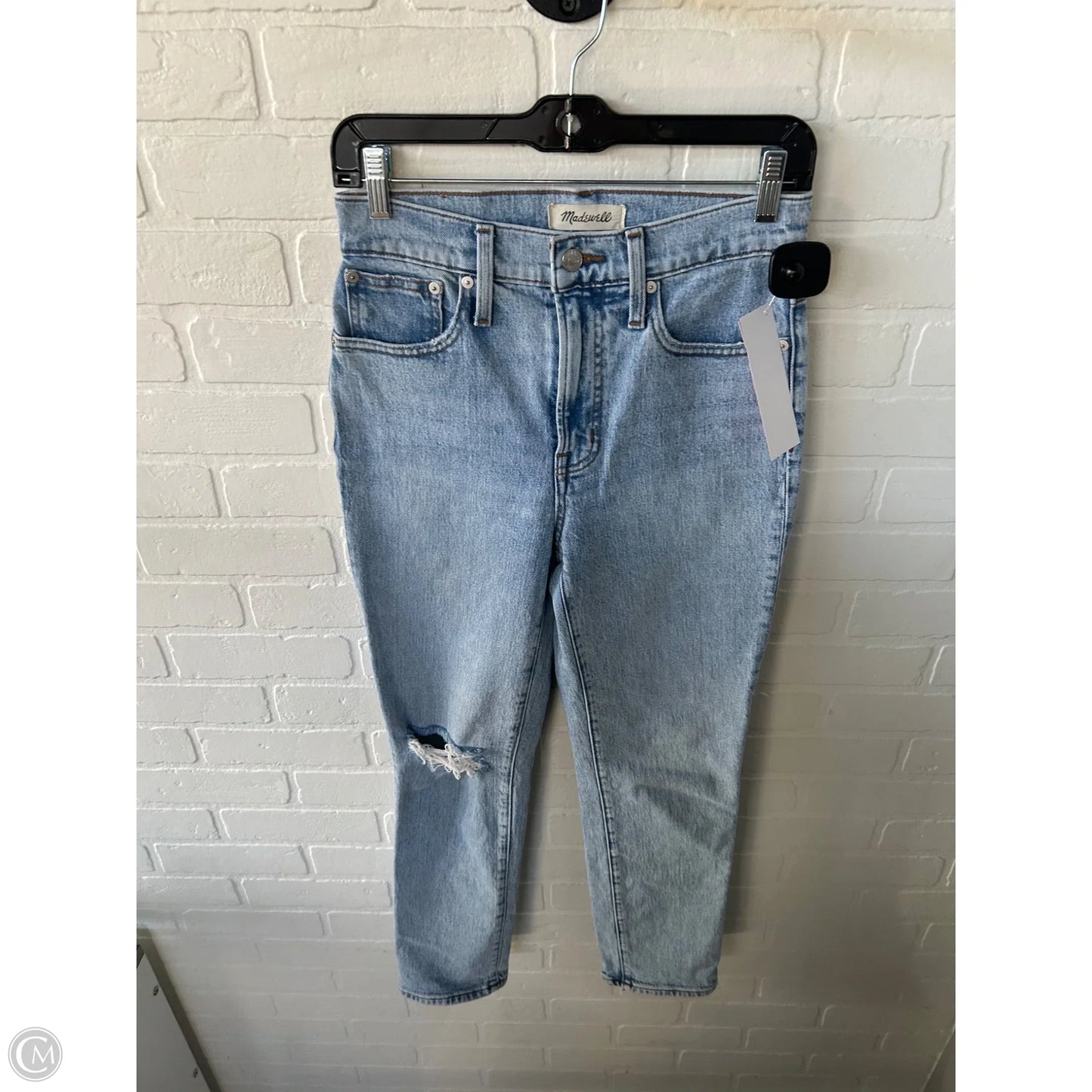 Jeans Cropped By Madewell In Blue Denim, Size: 2