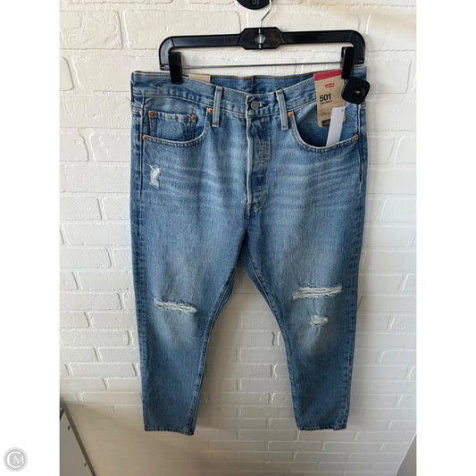 Jeans Skinny By Levis In Blue Denim, Size: 12