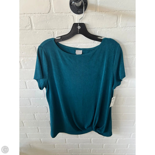 Top Short Sleeve By Chicos In Blue, Size: L