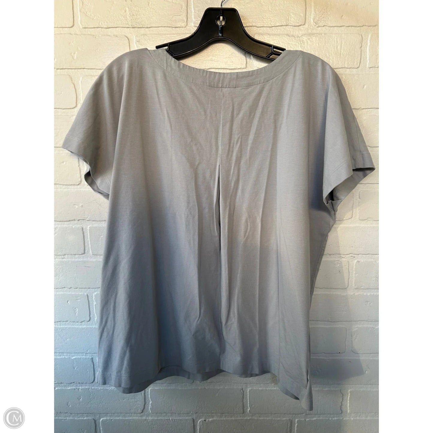 Top Short Sleeve By J. Jill In Grey, Size: Lp