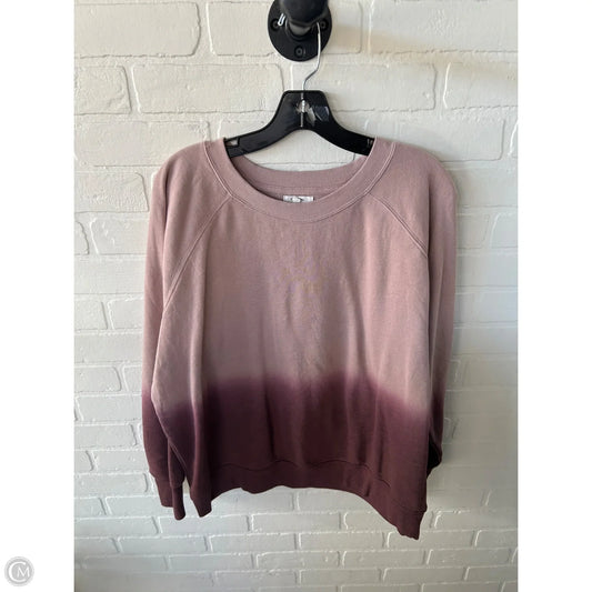 Sweatshirt Crewneck By Maurices In Pink & Purple, Size: Xl