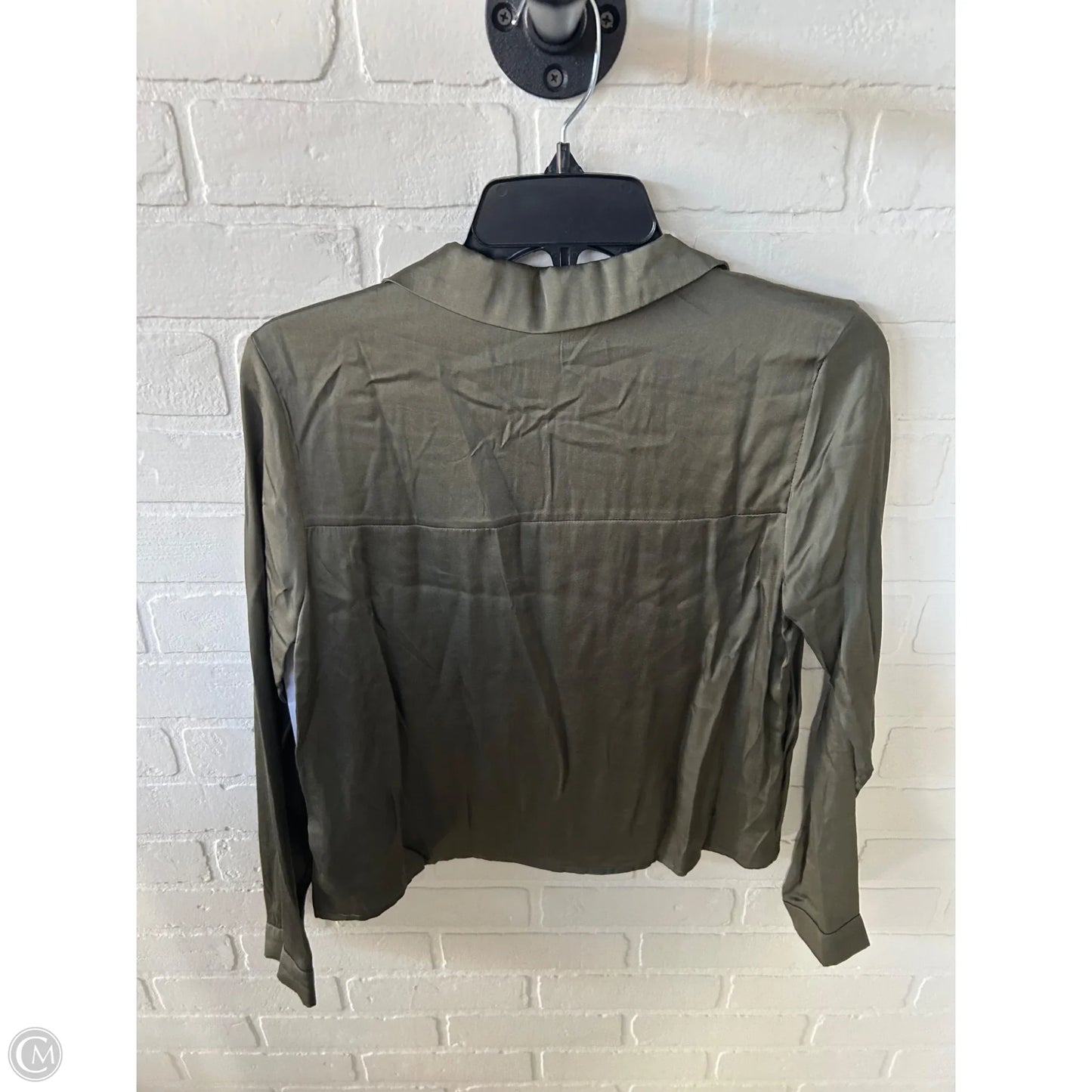 Top Long Sleeve By T Tahari In Green, Size: S