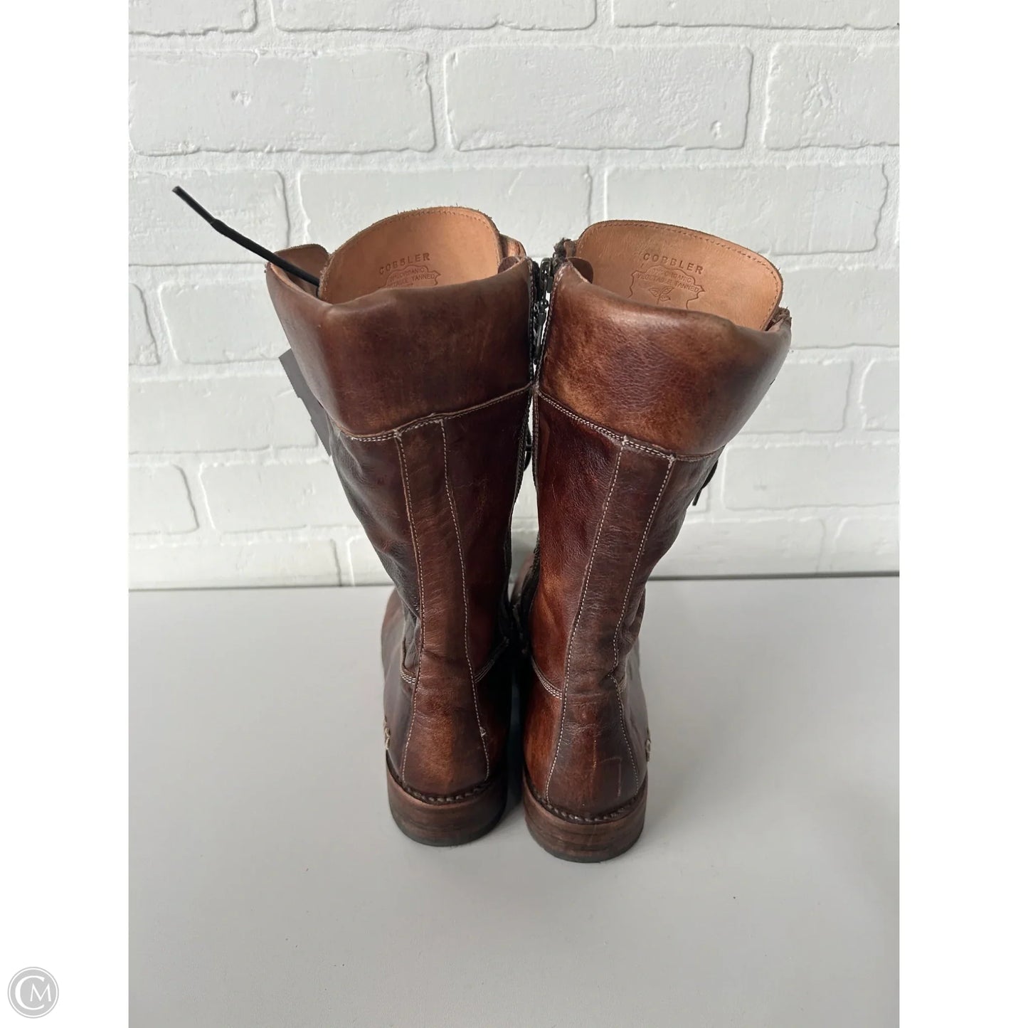 Boots Mid-calf Flats By Bed Stu In Brown, Size: 8.5