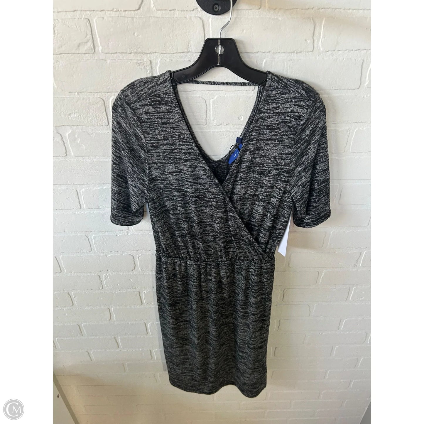 Dress Casual Short By Apt 9 In Black & Grey, Size: S