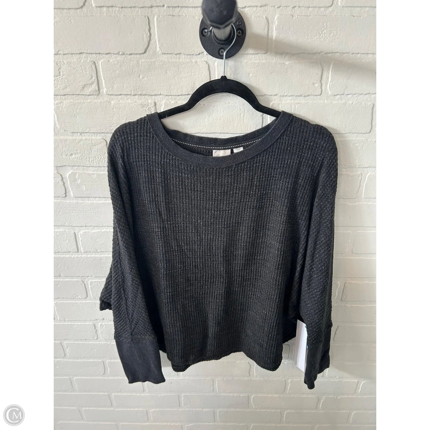 Top Long Sleeve By Anthropologie In Grey, Size: S