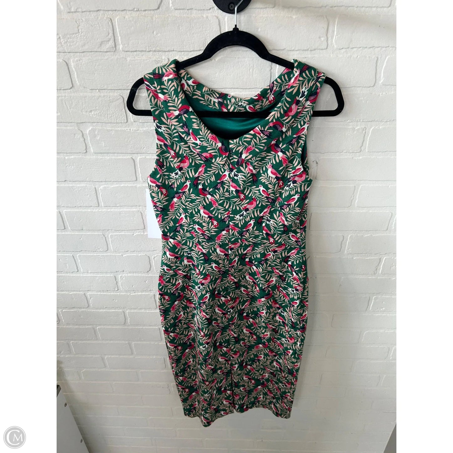 Dress Work By Boden In Green & Pink, Size: S