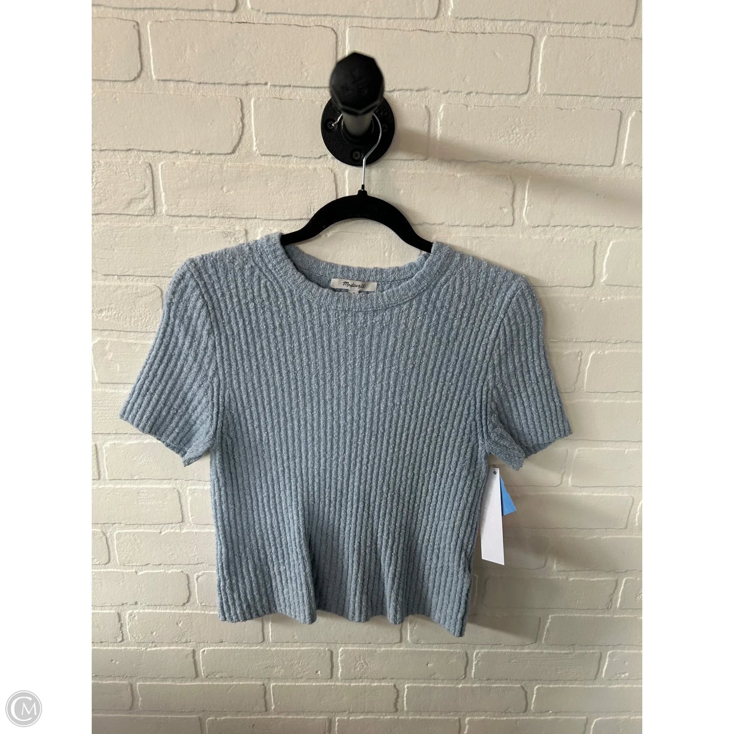 Sweater Short Sleeve By Madewell In Blue, Size: S