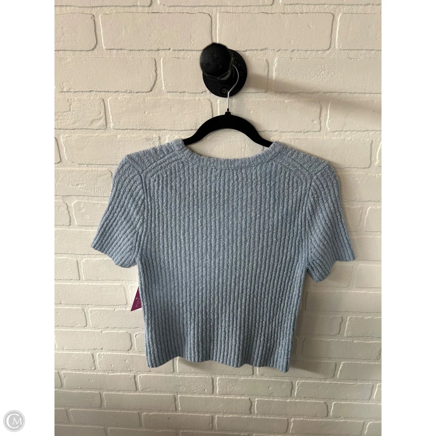 Sweater Short Sleeve By Madewell In Blue, Size: S