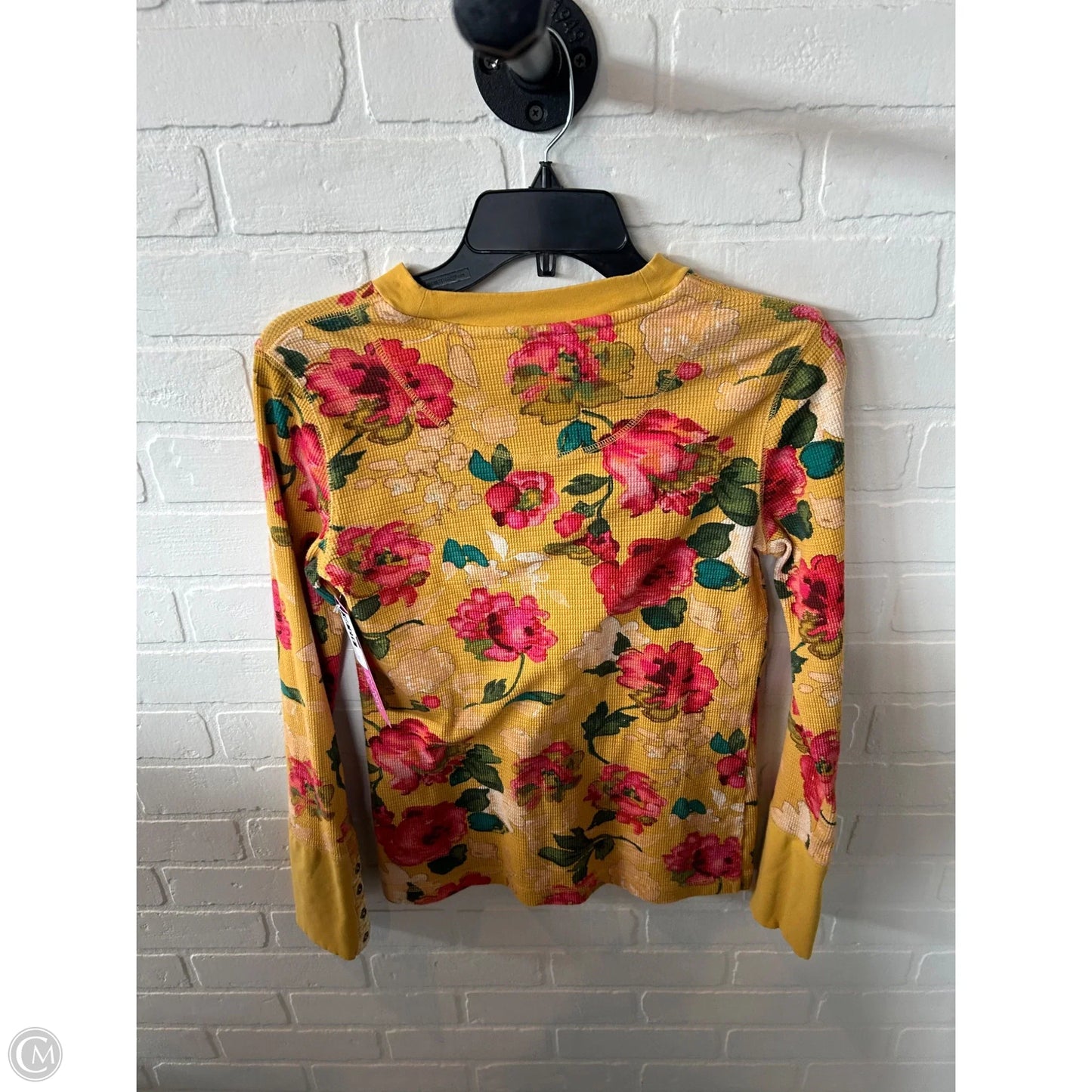 Top Long Sleeve By Sundance In Pink & Yellow, Size: M