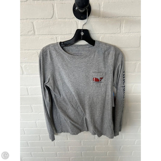 Top Long Sleeve Basic By Vineyard Vines In Grey, Size: Xs