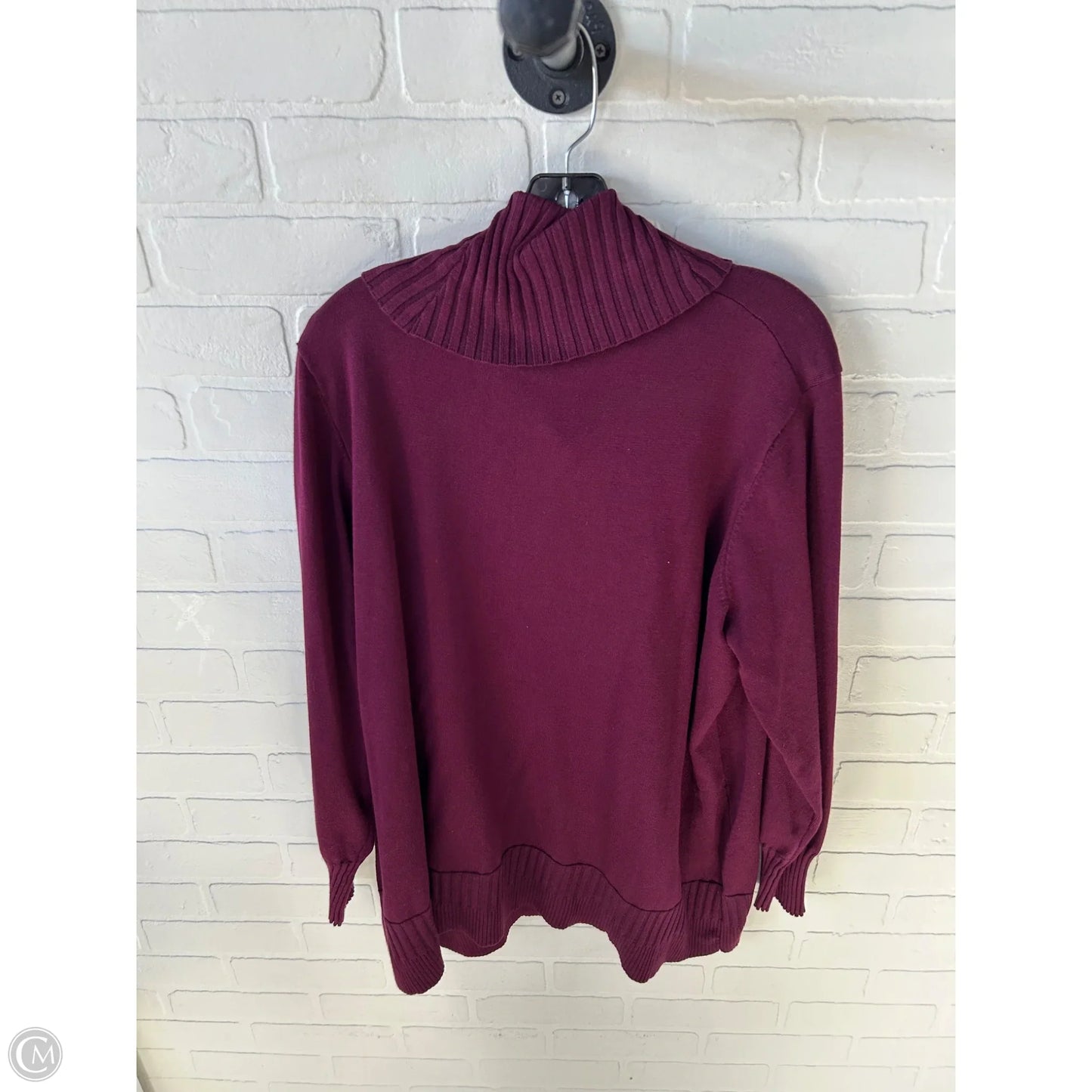 Sweater By Cable And Gauge In Purple, Size: 2x