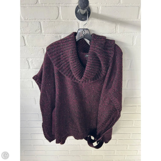 Poncho By White House Black Market In Black & Red, Size: M