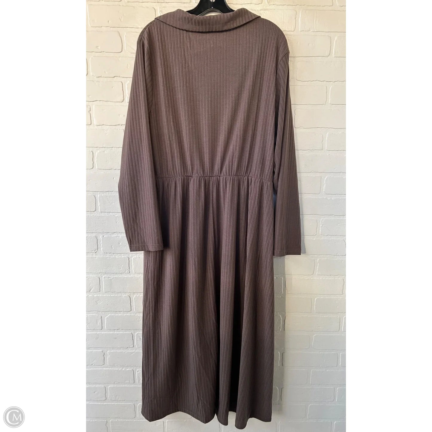Dress Casual Midi By Bloomchic In Brown, Size: 3x