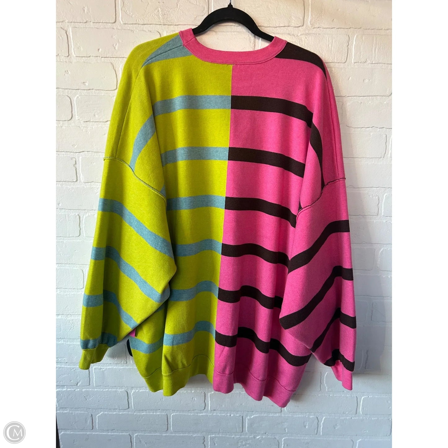 Sweater By Free People In Brown & Pink, Size: M