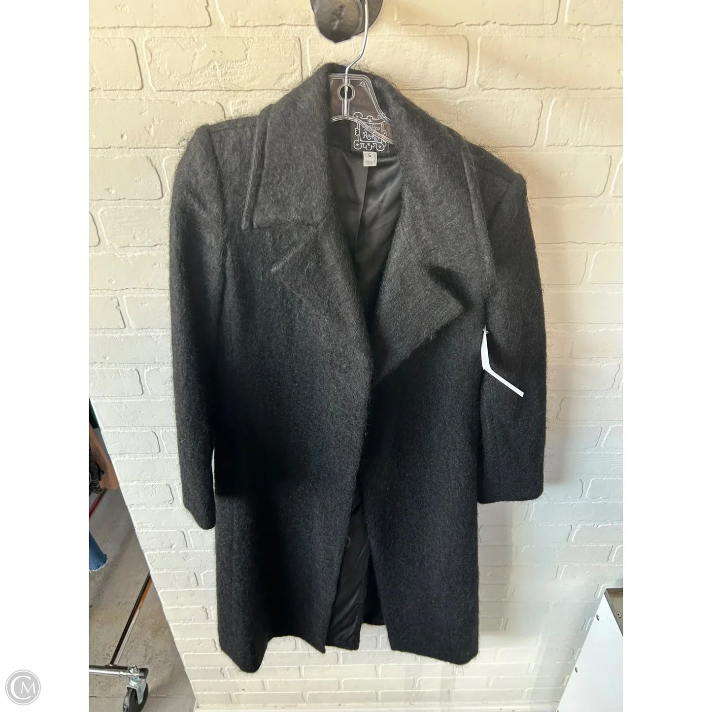 Coat Wool By Cynthia Rowley In Black, Size: S