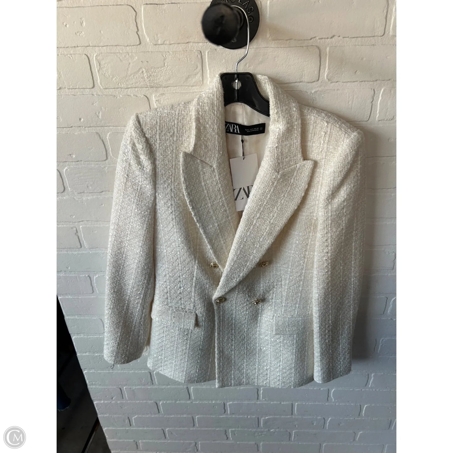 Blazer By Zara In Cream, Size: S