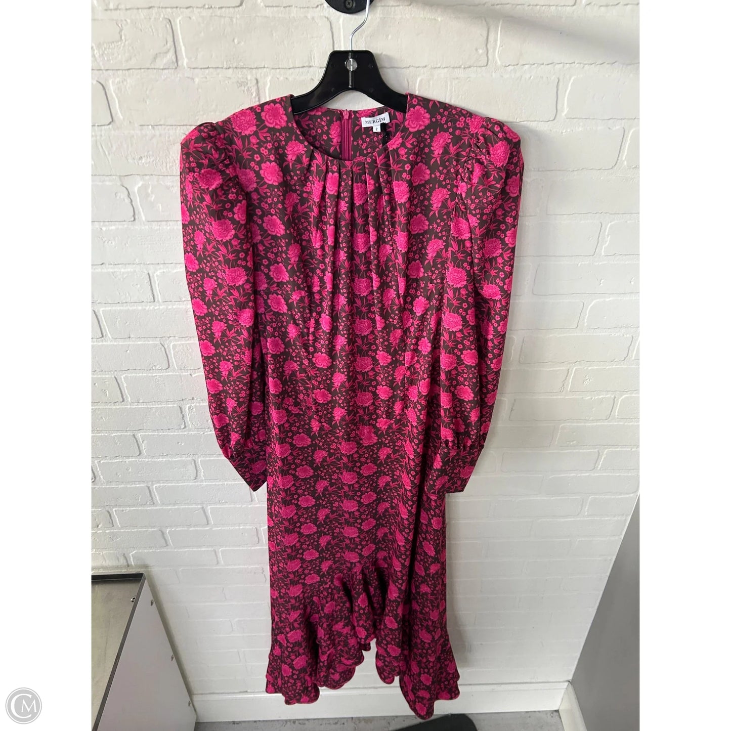 Dress Party Long By Cma In Brown & Pink, Size: Xs