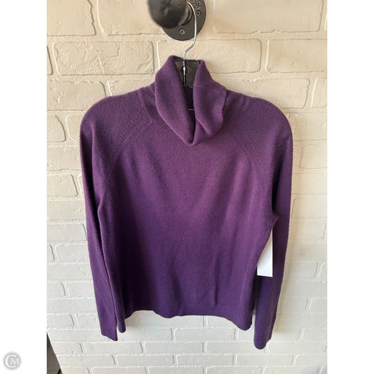 Sweater By Karen Scott In Purple, Size: L