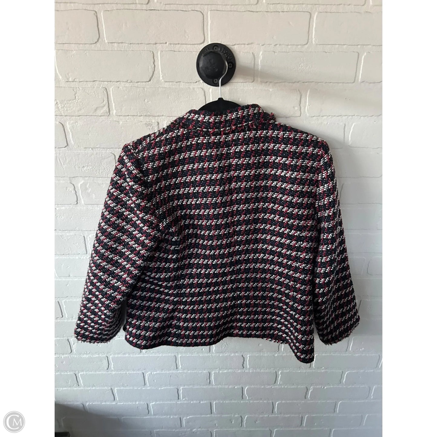 Blazer By Ann Taylor In Blue & Red & White, Size: Lp