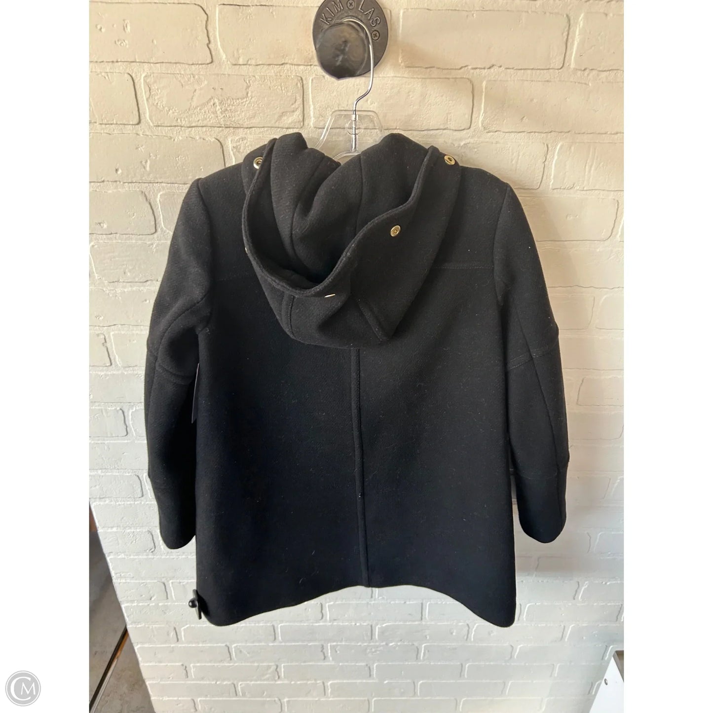 Coat Peacoat By J. Crew In Black, Size: Sp