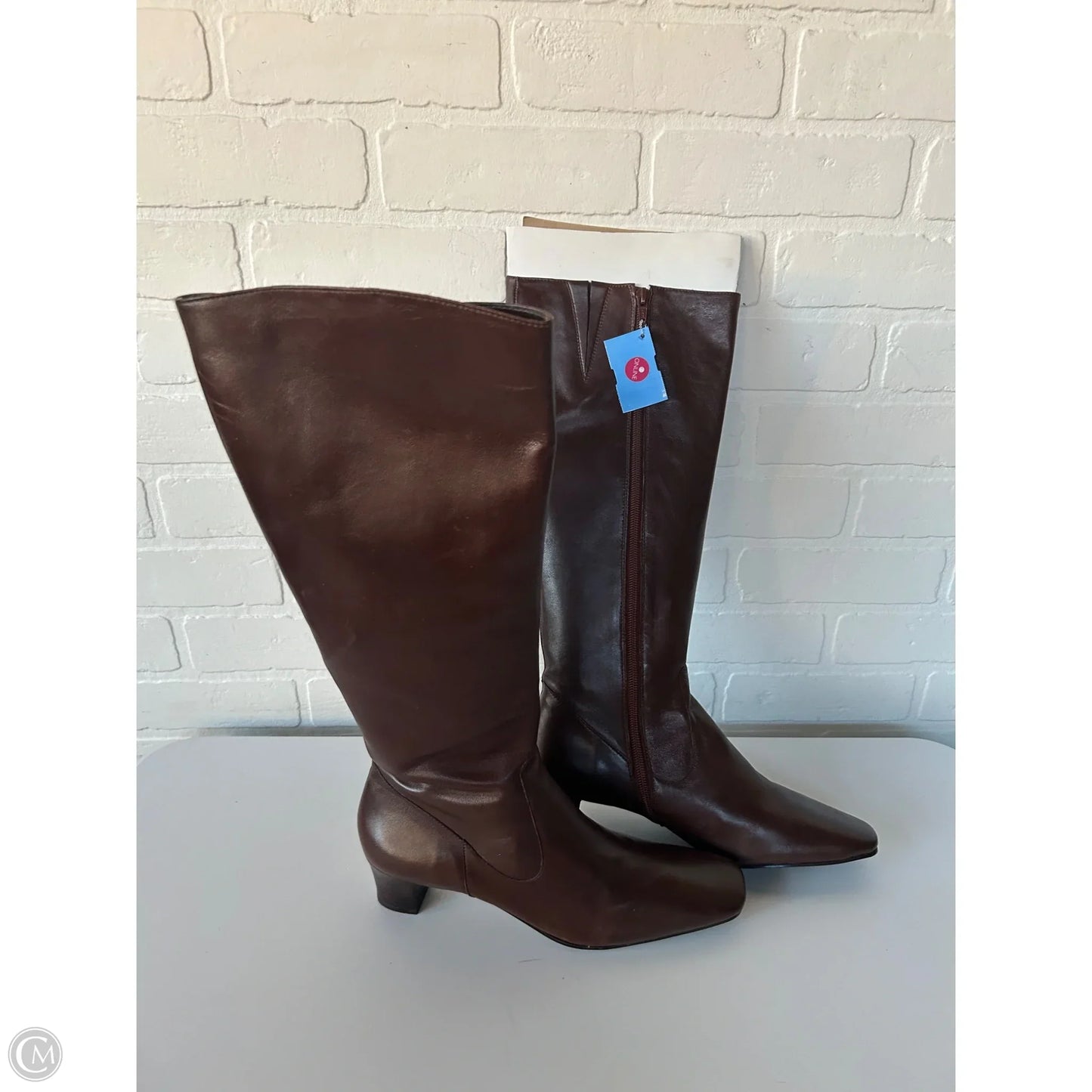 Boots Knee Heels By Antonio Melani In Brown, Size: 9