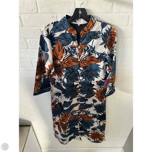 Dress Casual Maxi By Cme In Blue & Orange, Size: Xl