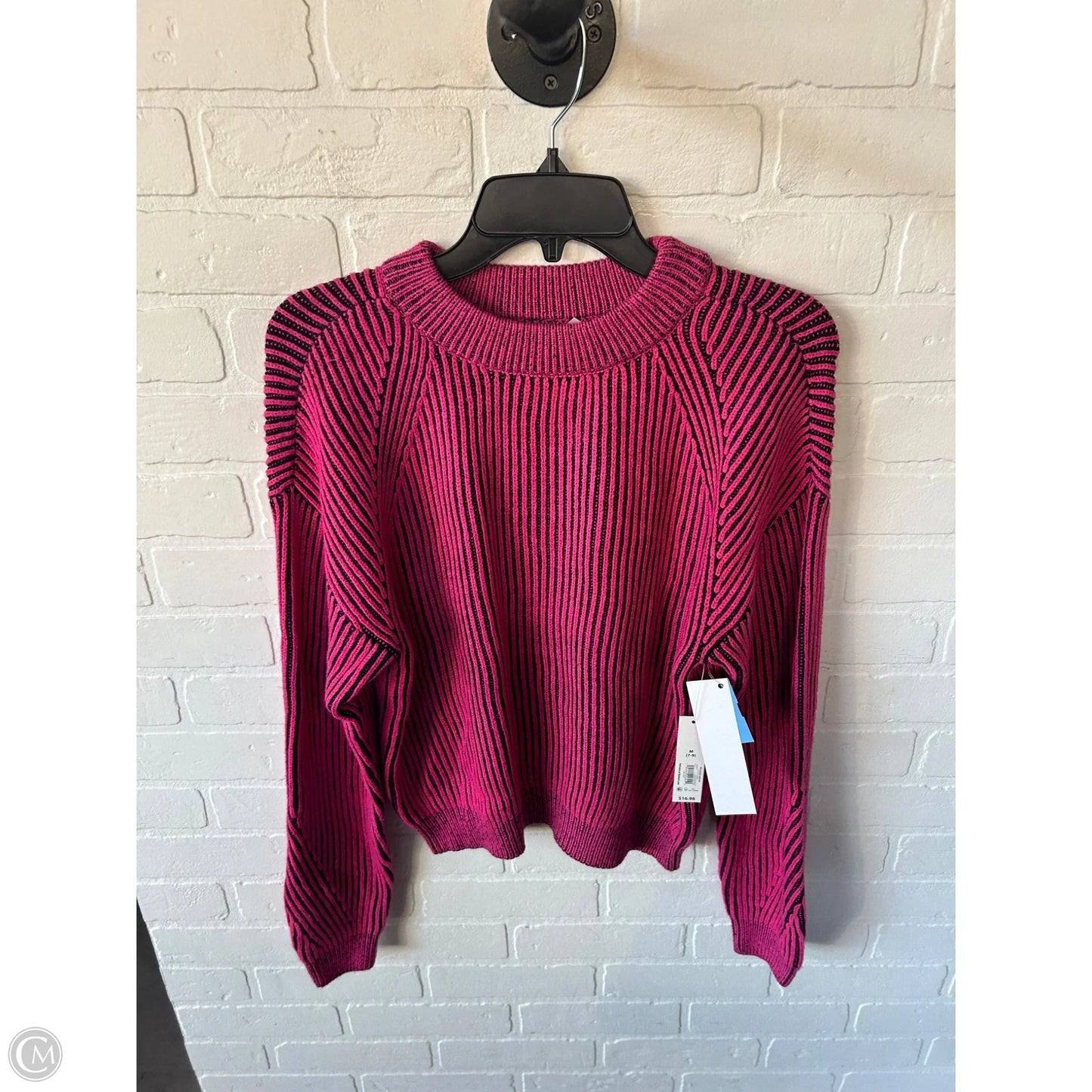 Sweater By No Boundaries In Black & Pink, Size: M
